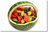 Foto: Obstsalat im Melonenkorb - hier klicken